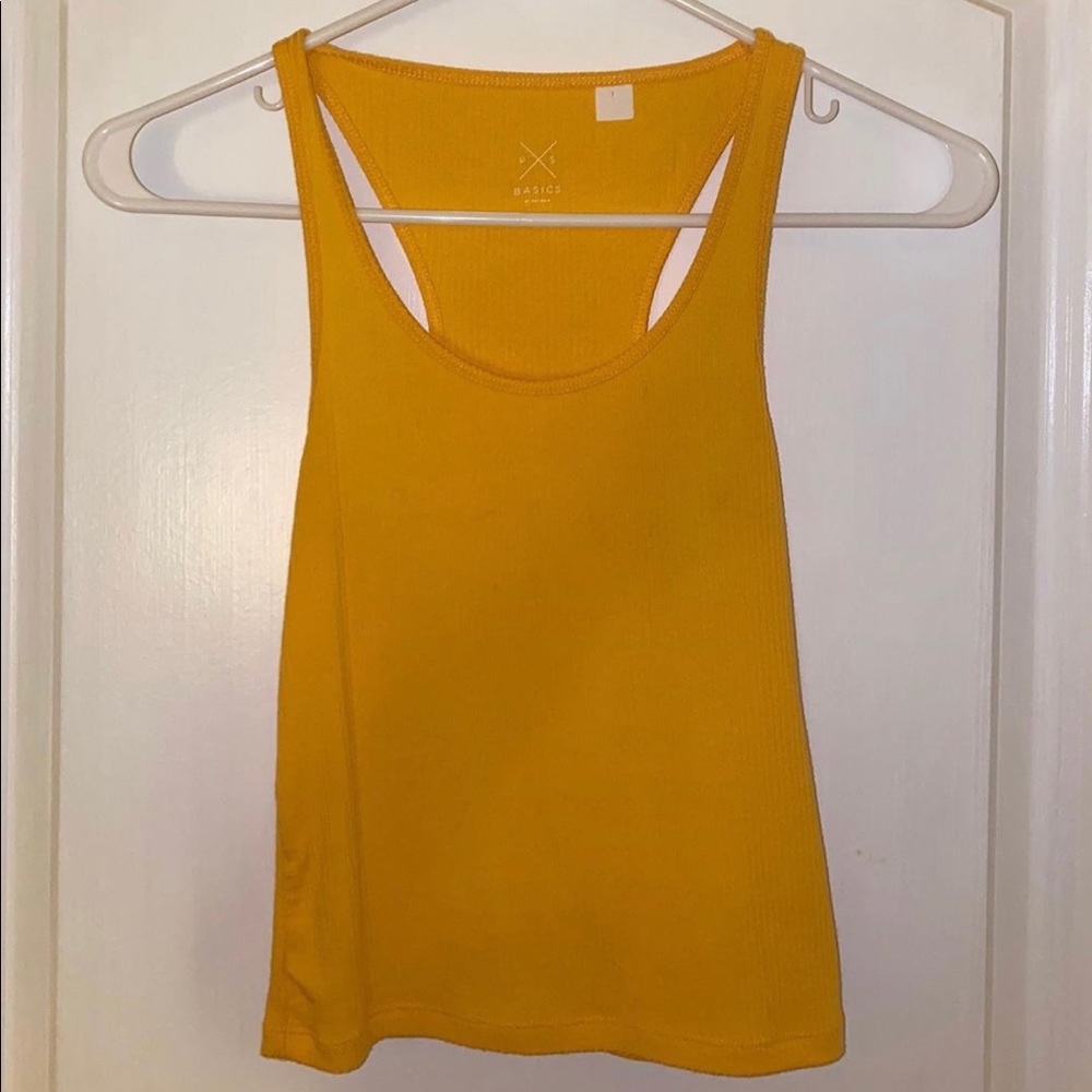 Yellow Fitted Tank